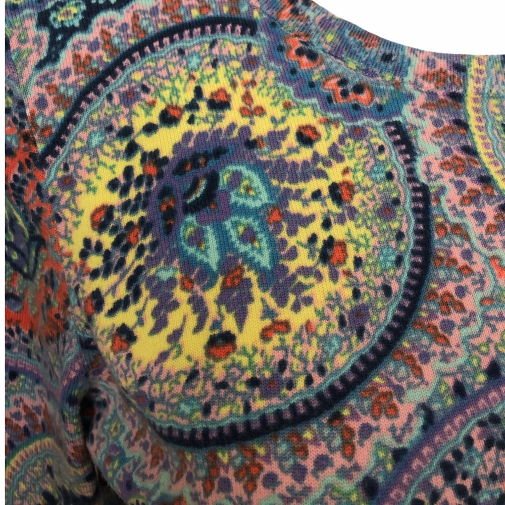 Talbots Fun And Colorful Patterned Top - image 8